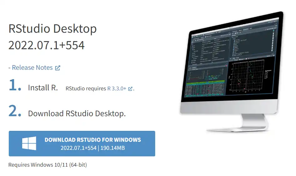 Download RStudio for Windows